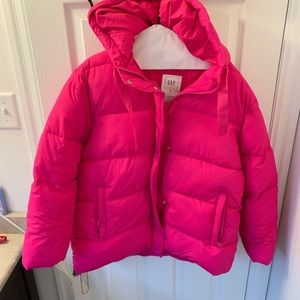 Puffer coat pink medium